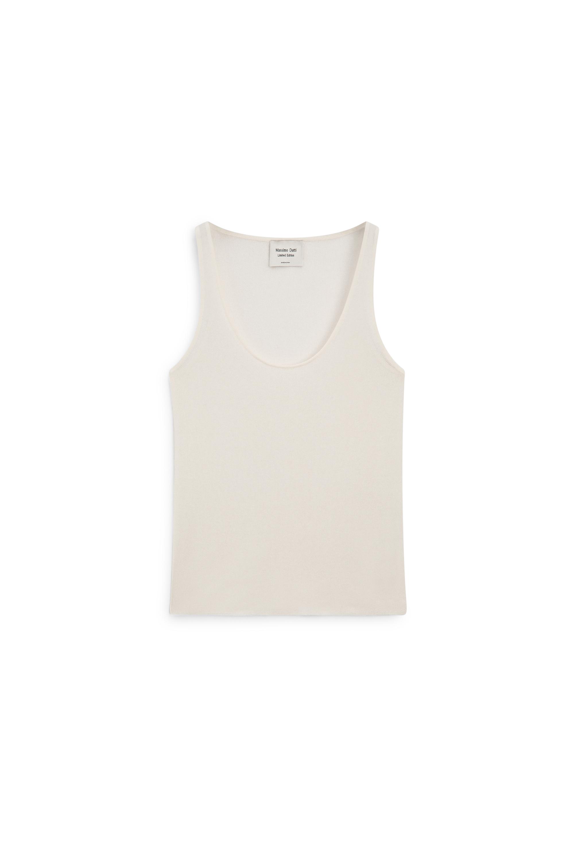 Top à bretelles semi-transparent en soie - LIMITED EDITION